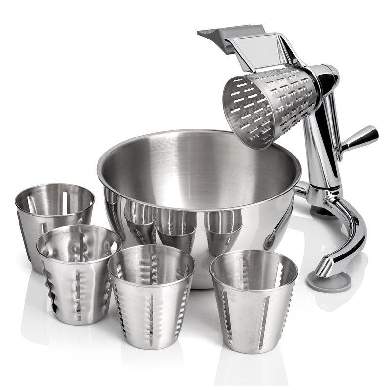 Maxam Vegetable Chopper, Dynamic Food Processor with Stainless-Steel Shredders With 5 Quart Mixing Bowl - Image 1